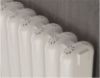 Calgary white aluminium radiator top section